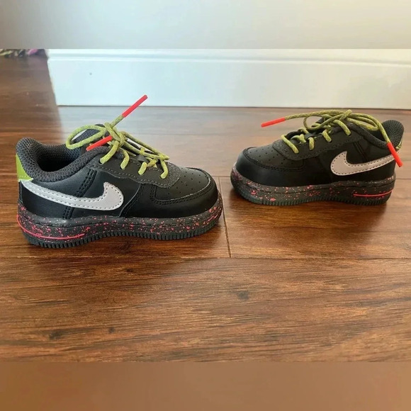 Nike Air Force 1 Black Asparagus Toddlers Shoe Size 5c- NWOT - Picture 6 of 10